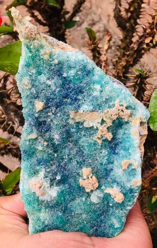 844 Grams Rare Smithsonite with Blue Azurite Specimen (1 of 5)