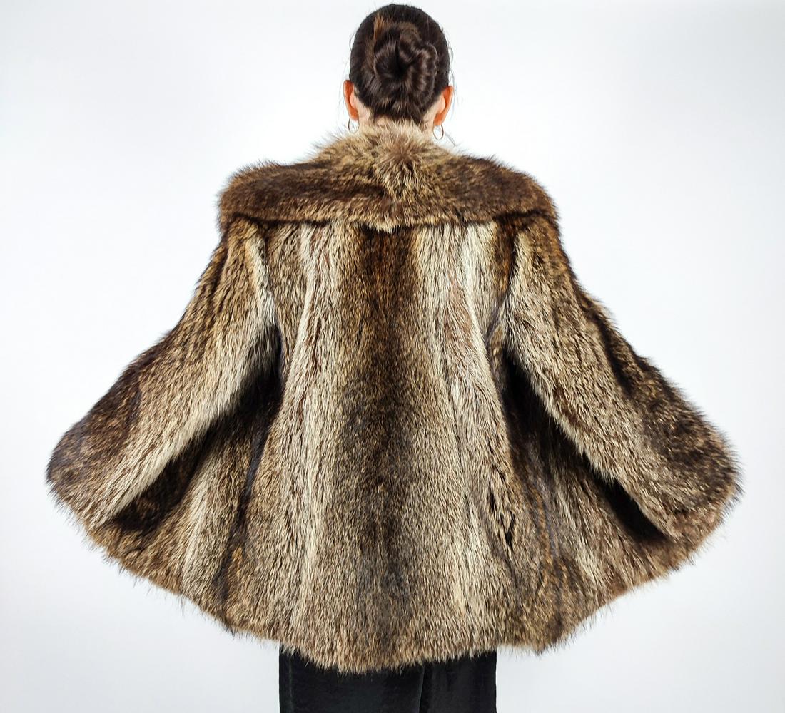 RACCOON FUR JACKET - US 16 - EU L (1 of 9)