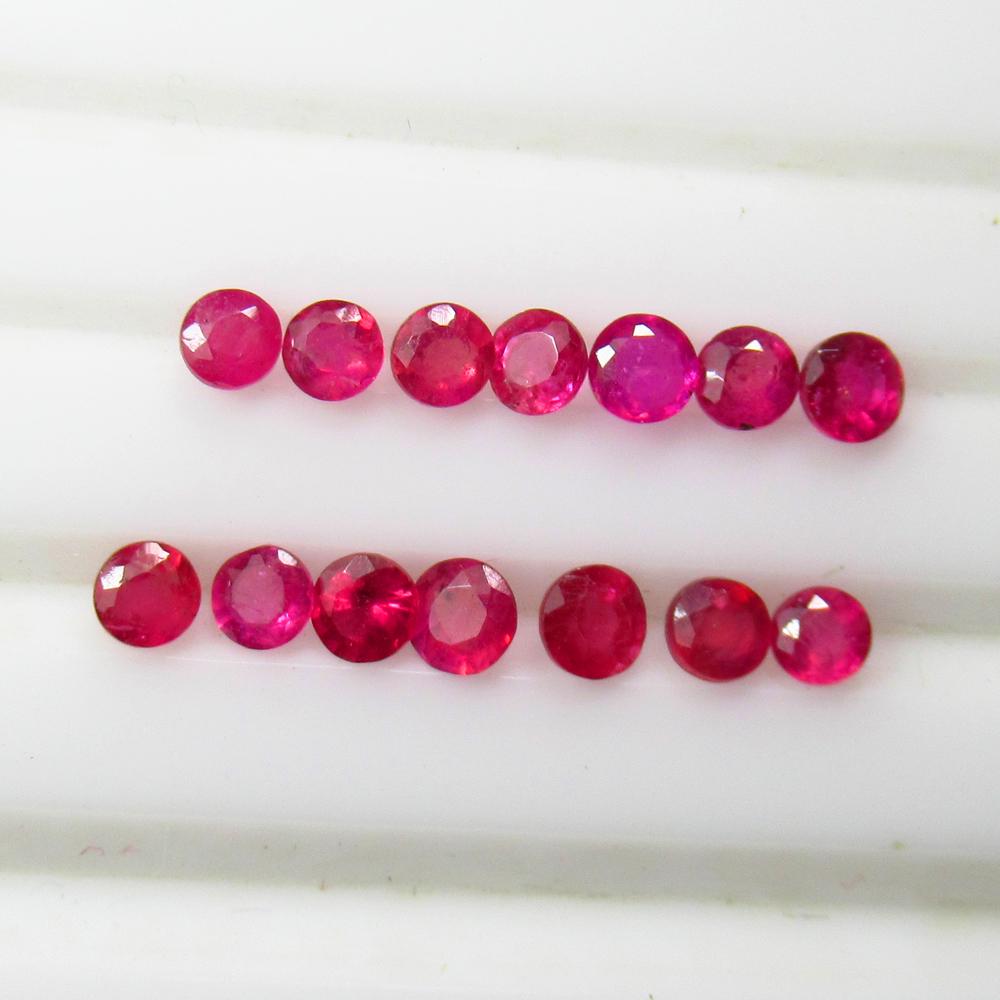 8.08 Ctw Natural 46 Mozambique Red Ruby Jewellery Set (1 of 3)