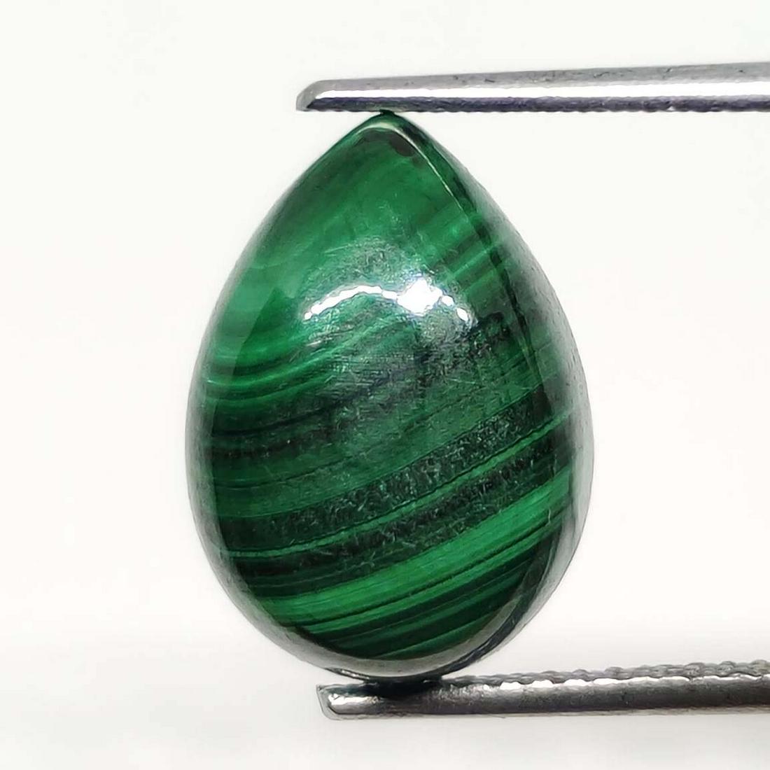 8.35 ct Natural Malachite: No Reserve! Title: 8.35 ct Natural Malachite Description: Gemstones: Malachite Carat Weights: 8.35 ct Size/Dimensions: 14 X 10 mm Materials & Techniques: Malachite Weight Unit: Ct Quantity: 1 Shipp