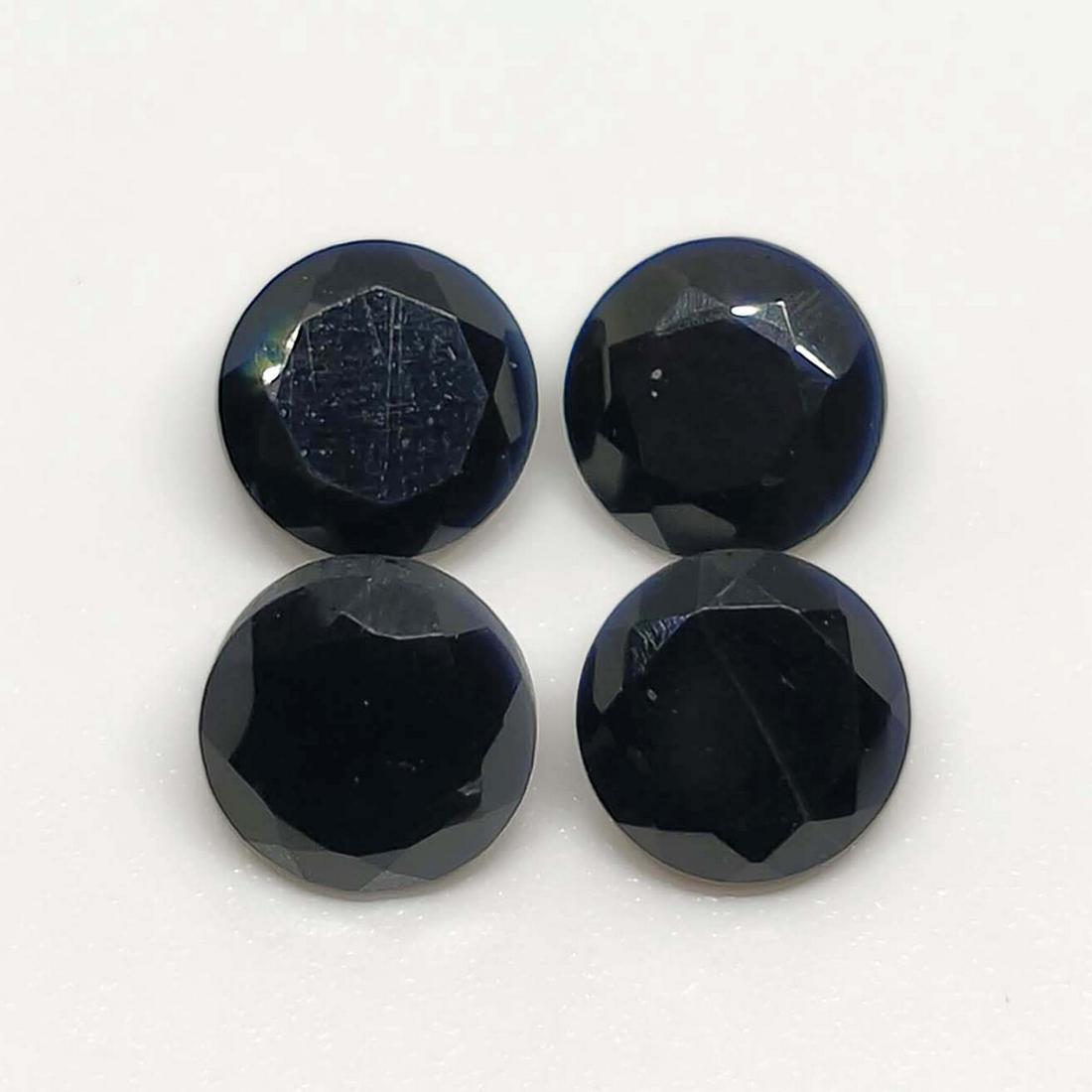 3.60 ct Natural Faceted Black Onyx Lot (1 of 1)