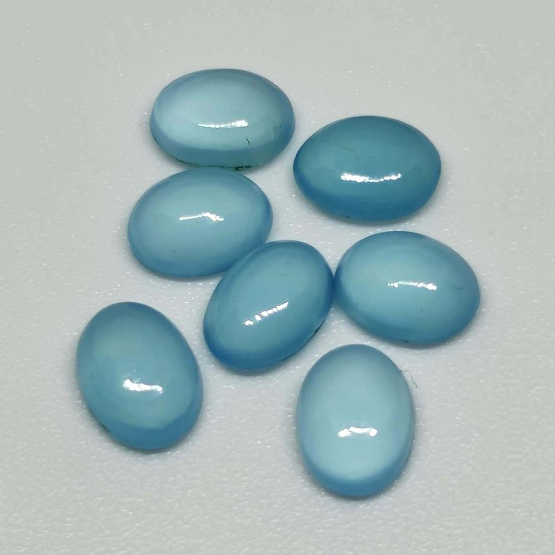 5.60 ct Natural Blue Chalcedony Lot: No Reserve! Title: 5.60 ct Natural Blue Chalcedony Lot Description: Gemstones: Chalcedony Carat Weights: 5.60 ct Size/Dimensions: 6.7 x 4.9 x 3 mm Origin : India Materials & Techniques: Chalcedony Wei