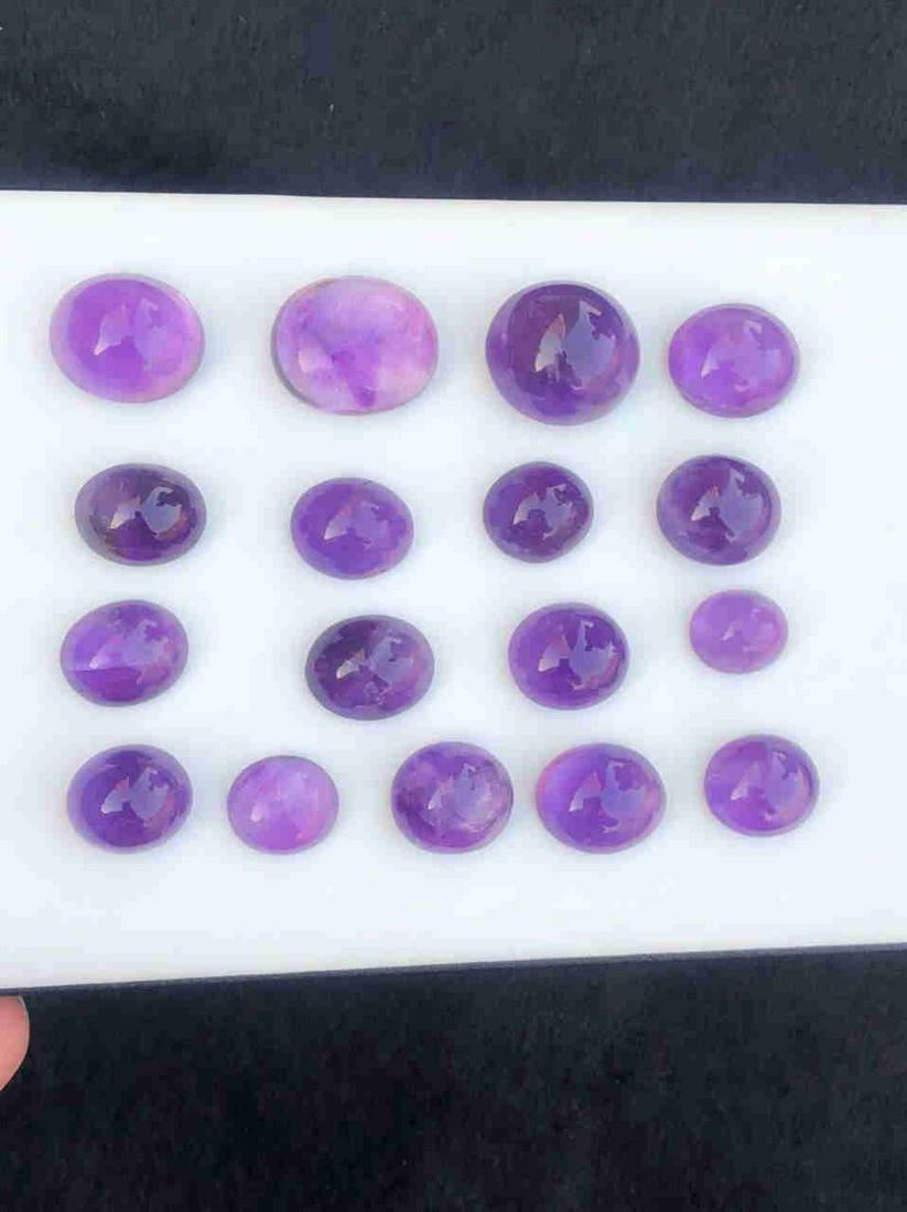 262 Carats Natural Purple Amethyst Cabochons Lot (1 of 4)