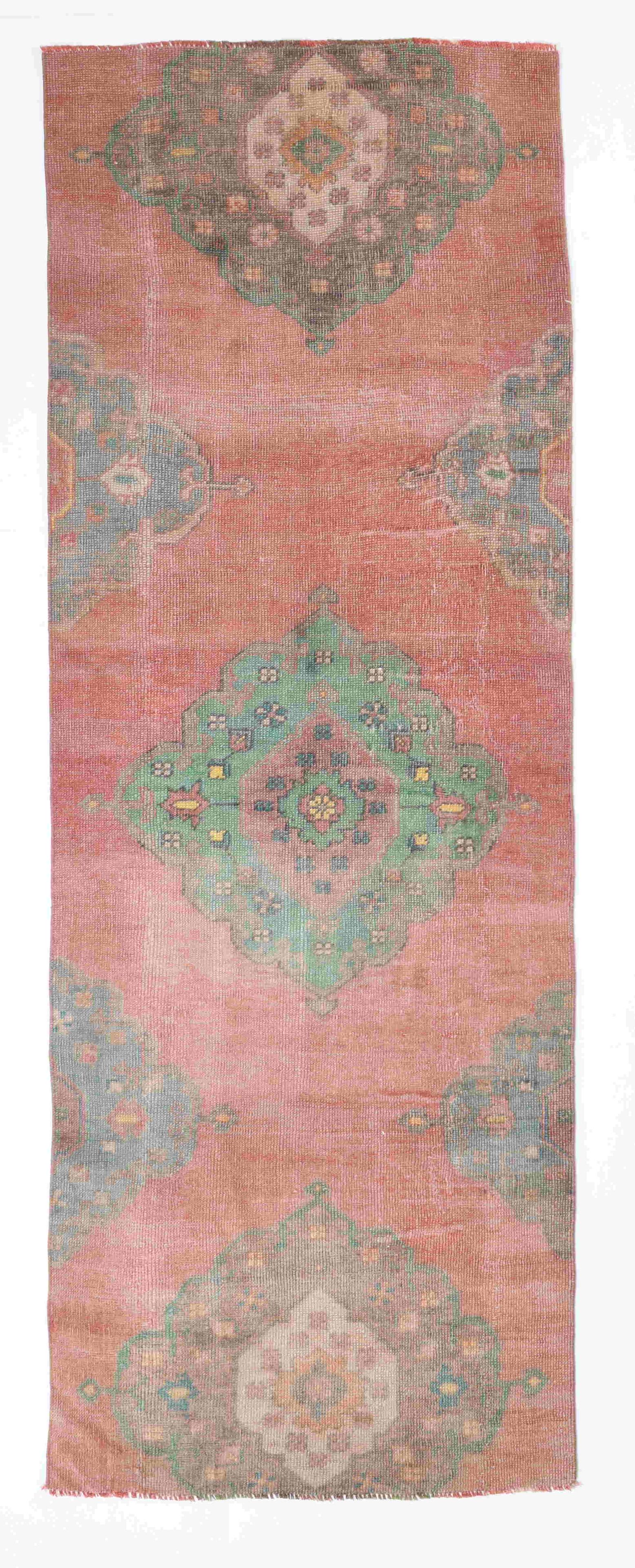 3x7 TURKISH VINTAGE RUG,3x7 Rug,3x7,Oushak Handmade (1 of 13)