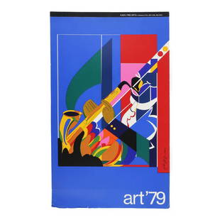 Art '79 Calendar of Prints by HMK Fine Arts: A bound calendar by HMK Fine Arts of New York City of prints, each corresponding to one month of 1979. Includes images by and detailed information about the careers of Romare Bearden, Jean Dewasne, He