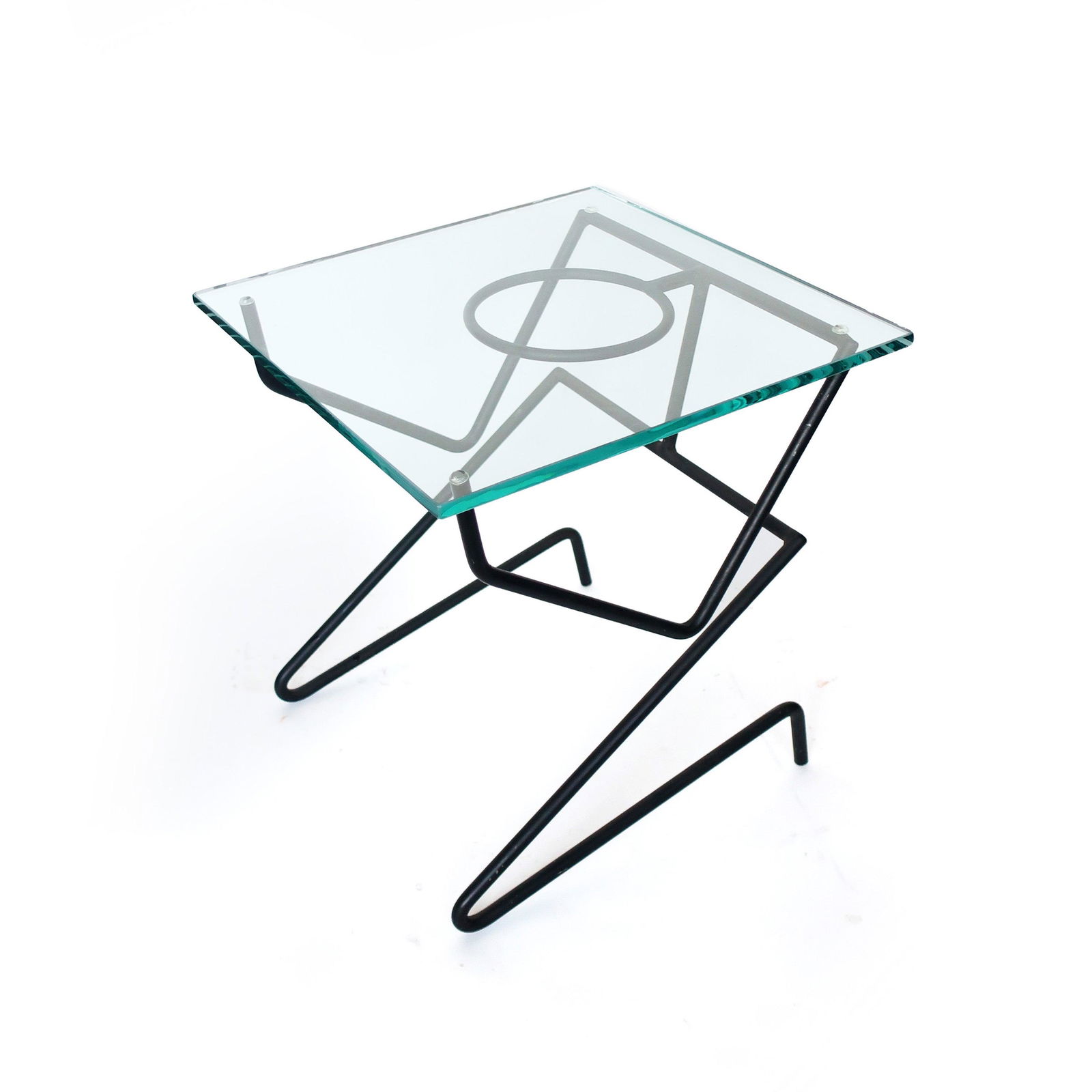 Postmodern Glass Figural Side Table (1 of 9)