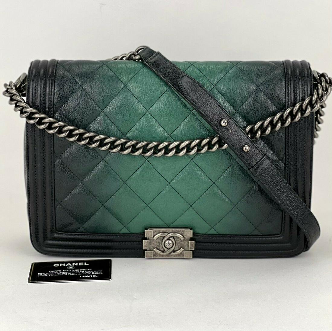 chanel dark green