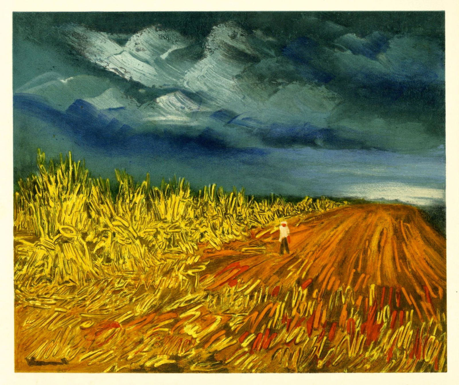Maurice de Vlaminck lithograph "The Harvest" (1 of 1)