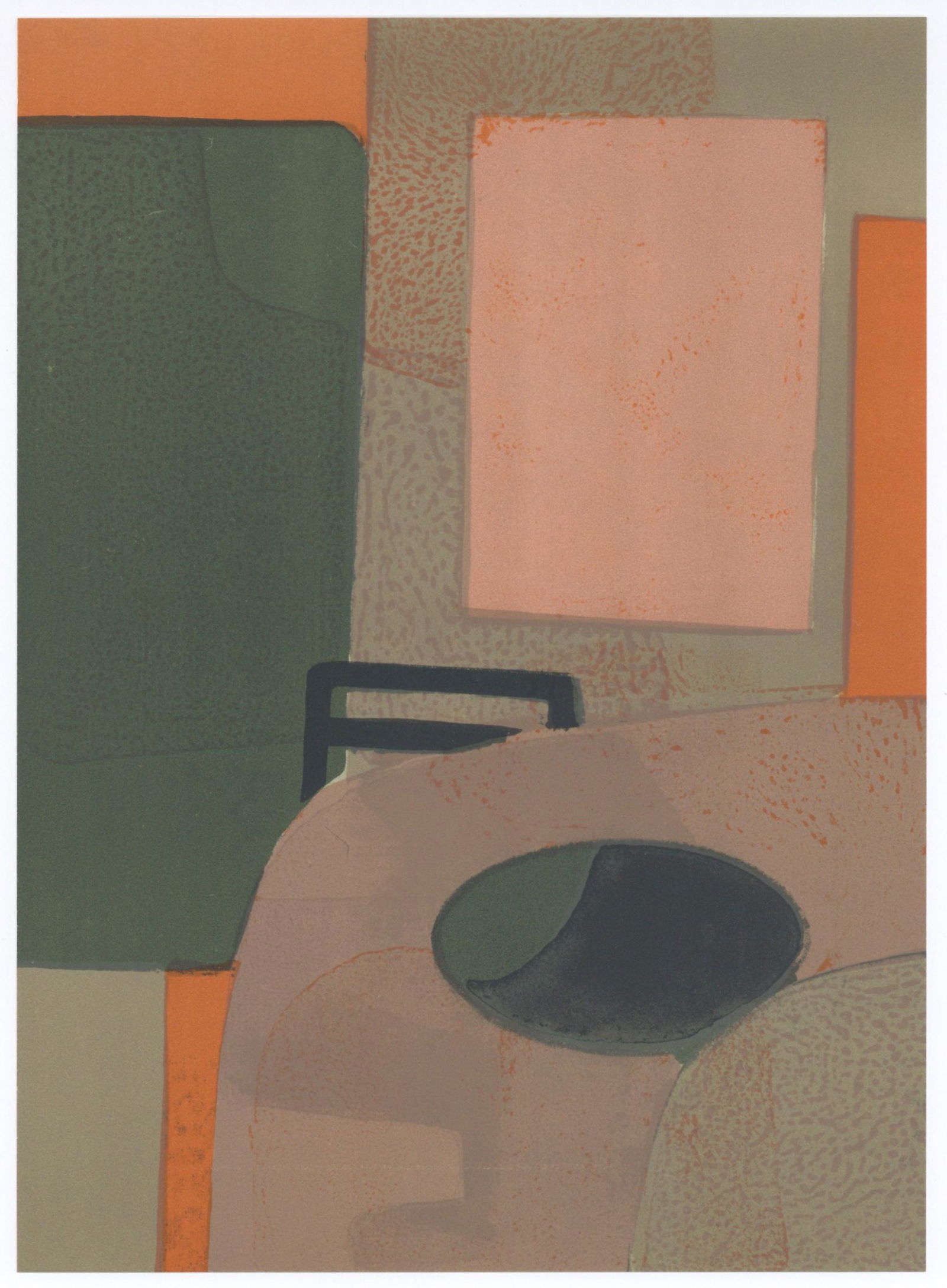 Andre Minaux "Interieur" original lithograph (1 of 1)