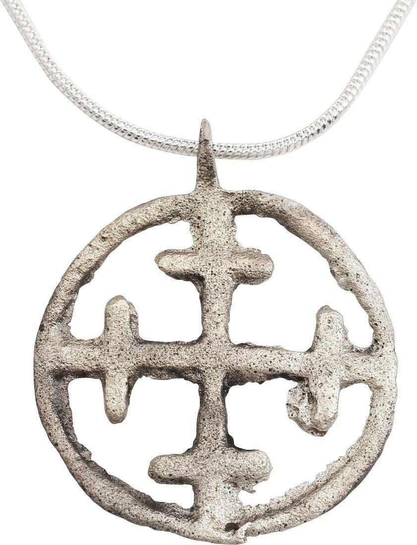 EUROPEAN CRUSADER'S CROSS NECKLACE, 12TH CENTURY (1 of 3)
