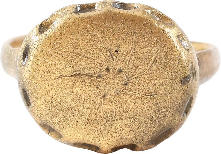 ANCIENT MEDIEVAL EUROPEAN RING, 10-12th CENTURY, SZ 5 (1 of 3)
