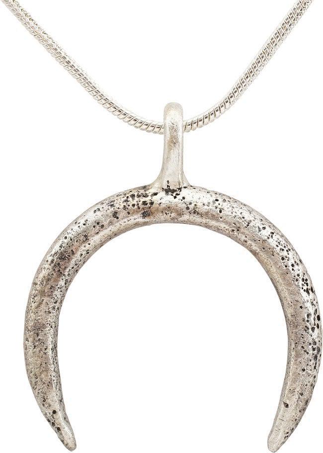 VIKING LUNAR PENDANT, C. 900-1000 AD (1 of 3)