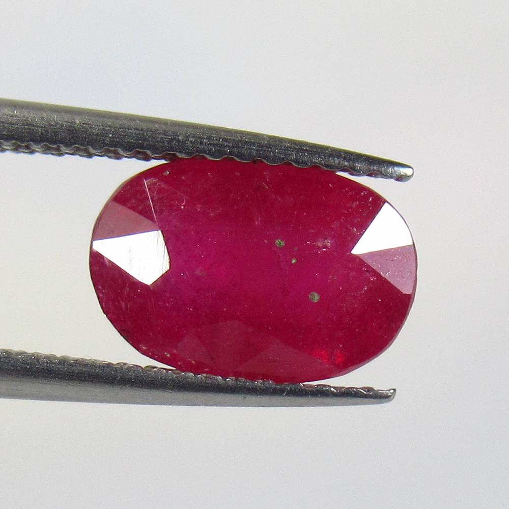 2.64 Ct Natural Mozambique Red Ruby Oval Cut (1 of 3)