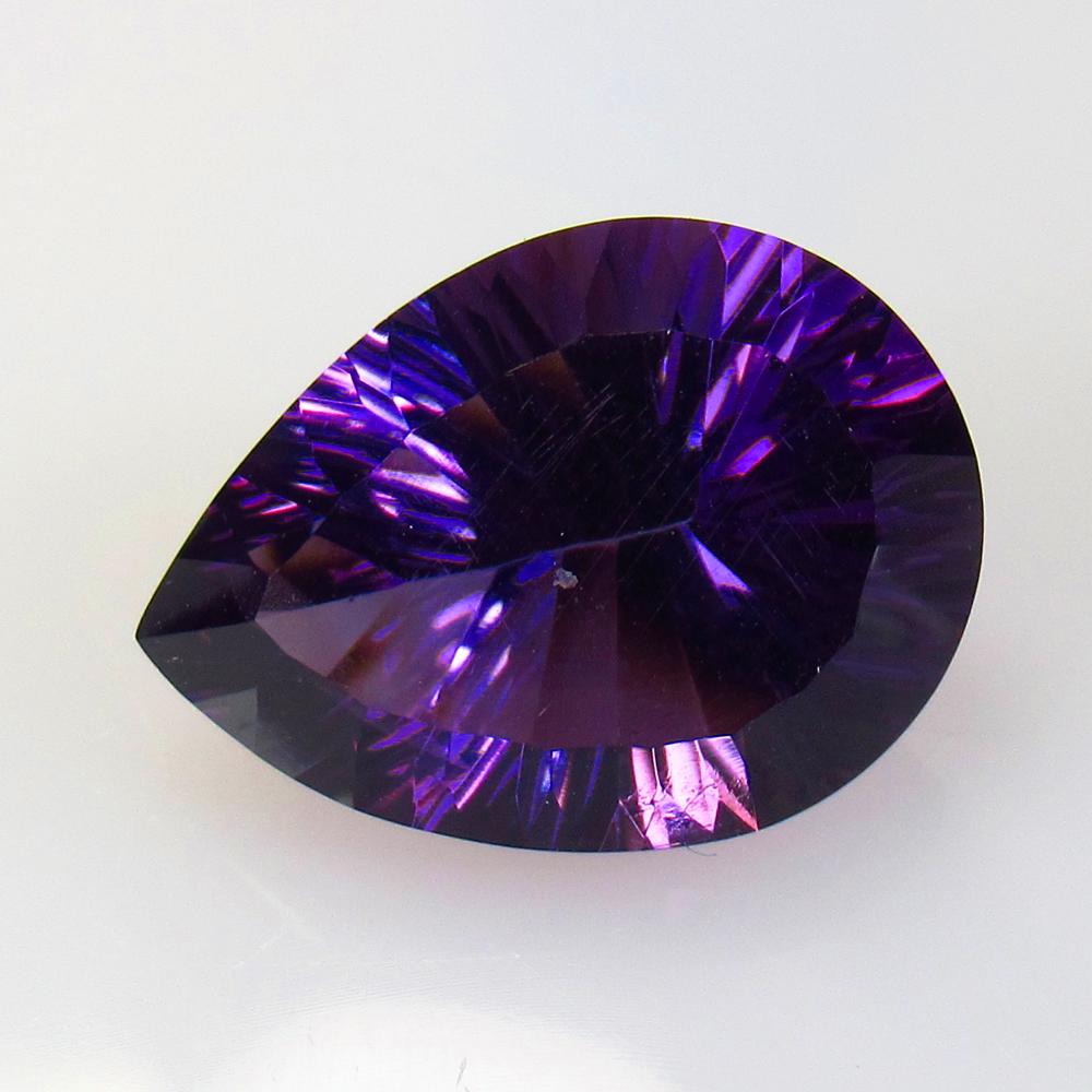 10.21 Ctw Natural Purple Amethyst Pear Concave Cut (1 of 2)