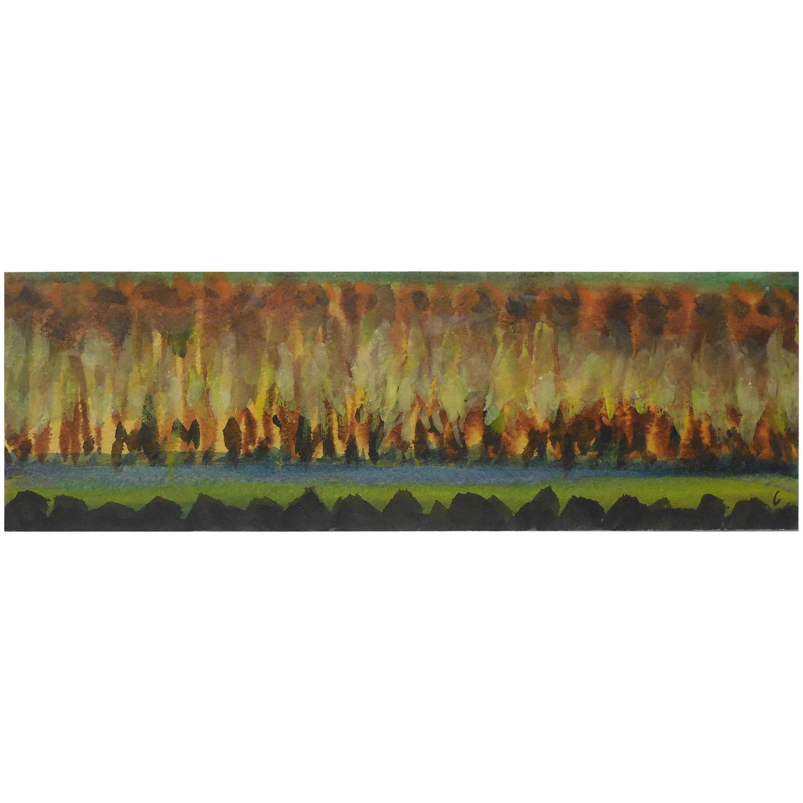 Thomas George (American) Modernist Landscape Painting (1 of 4)