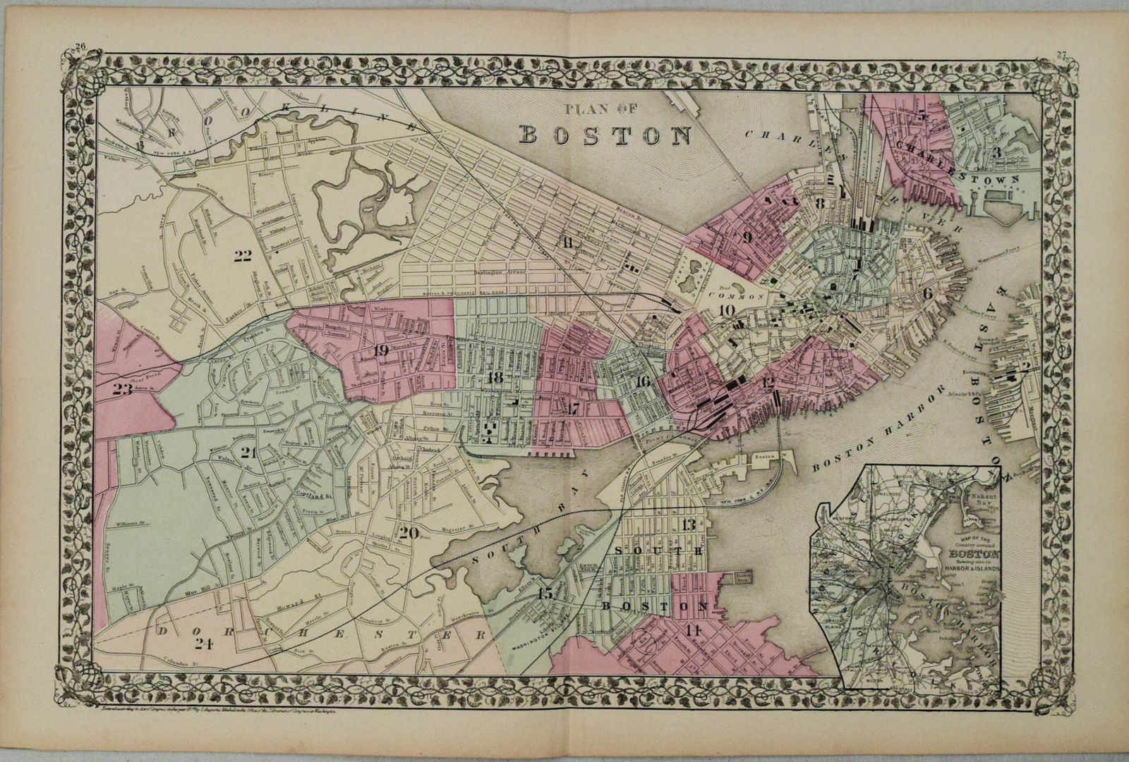 1877 Mitchell Map of Boston -- Plan of Boston (1 of 1)