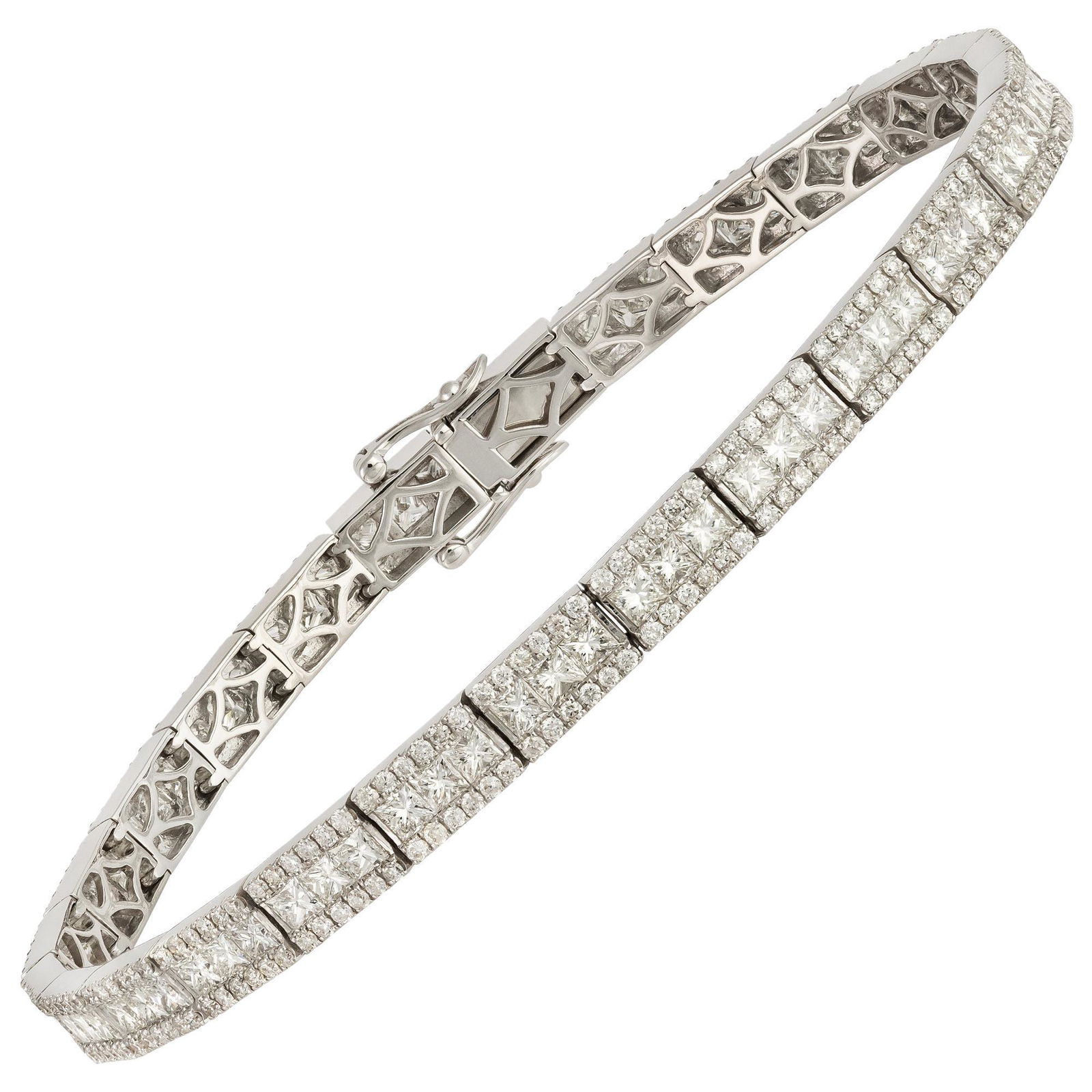 Diamond Tennis Bracelet 18K Gold Diamond 1.43 Carat/312 (1 of 5)