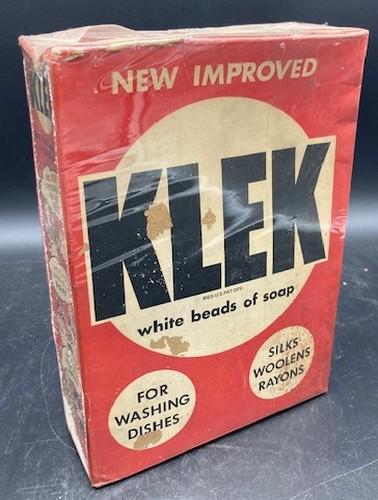 1930'S KLEK LAUNDRY SOAP BOX UNOPENED! (1 of 7)