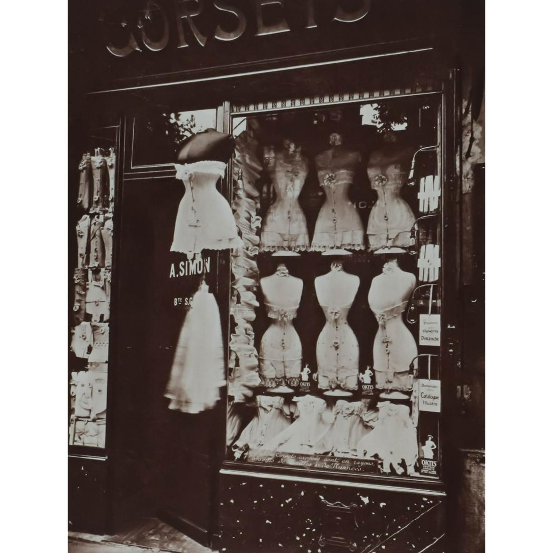 EUGENE ATGET - Corsets in a Parisian Storefront (1 of 1)