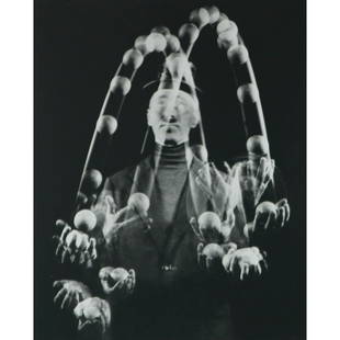 GJON MILI - Juggler, 1958: Artist: GJON MILI Print Title: Juggler, 1958 Medium: Sheet-fed Gravure Printing Date: 1960s Printing Location: USA Image Size approx.:7.5 x 6 inches Reserve: $30.00 Shipping: Domestic: Flat-rate of $