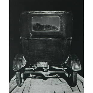 WRIGHT MORRIS - Model T, 1947: Artist: WRIGHT MORRIS Print Title: Model T, 1947 Medium: Sheet-fed Gravure Printing Date: 1960s Printing Location: USA Image Size approx.: 8 x 6.25 inches Reserve: $30.00 Shipping: Domestic: Flat-rat