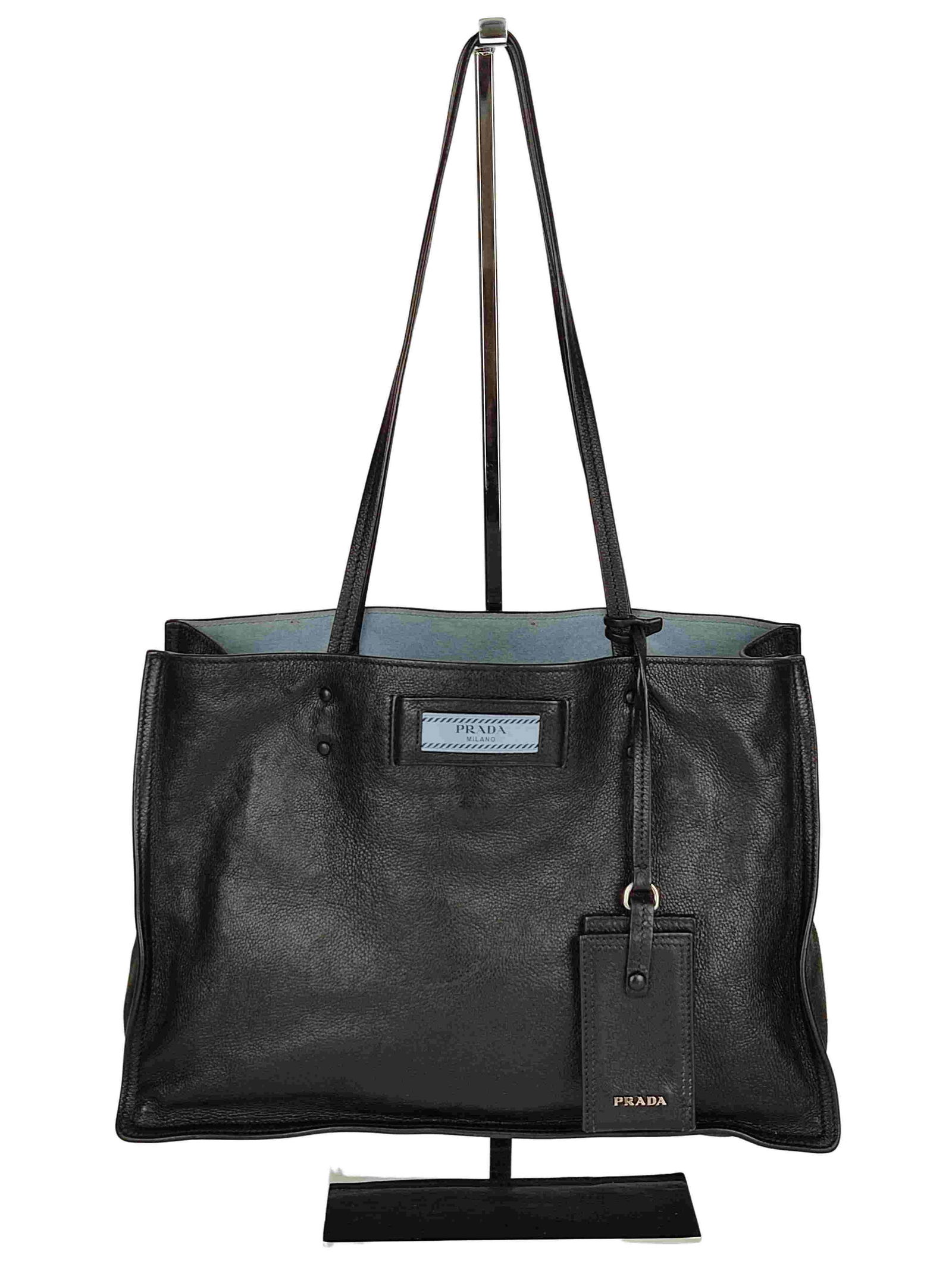 Prada blue cheap label