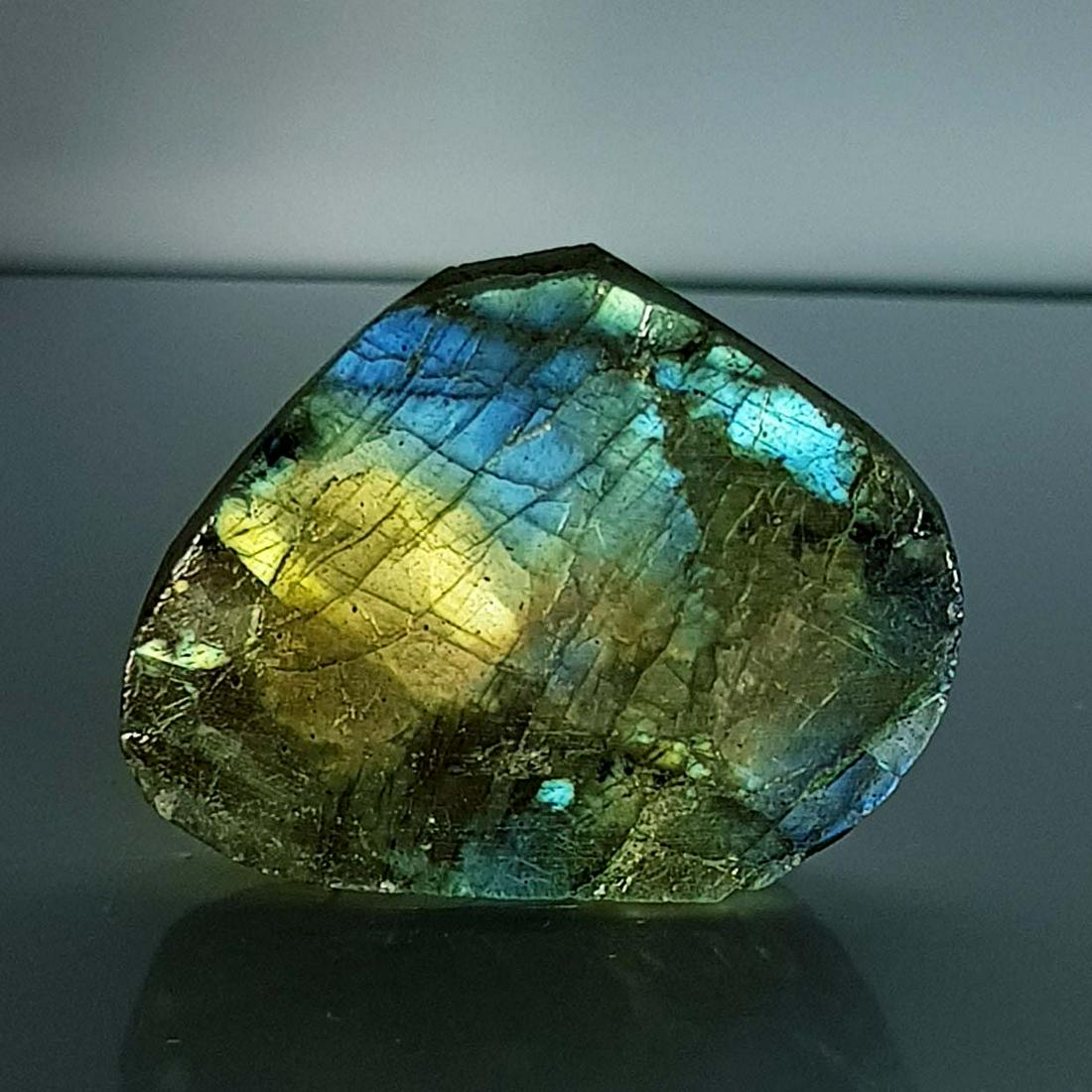 32.10 ct Natural Labradorite Slice (1 of 4)