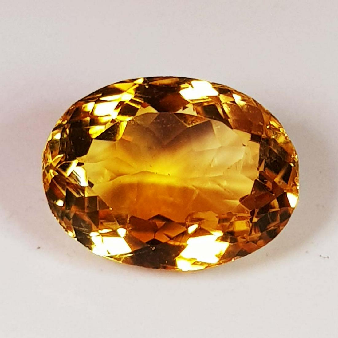 5.48 ct Natural Citrine Oval Cut (1 of 4)