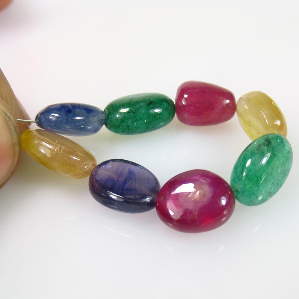 40.90 Ctw Natural 8 Emerald, Ruby, Sapphire Beads (1 of 2)