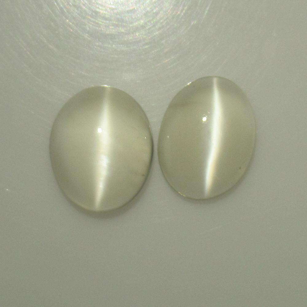 7.04 Ct Natural Moonstone Oval Pair (1 of 2)