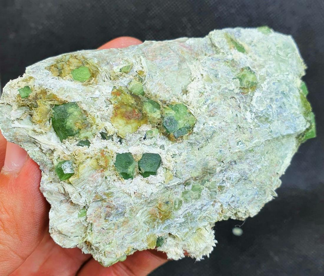 Garnet Crystal Terminated And Undamaged Green Color (1 of 4)