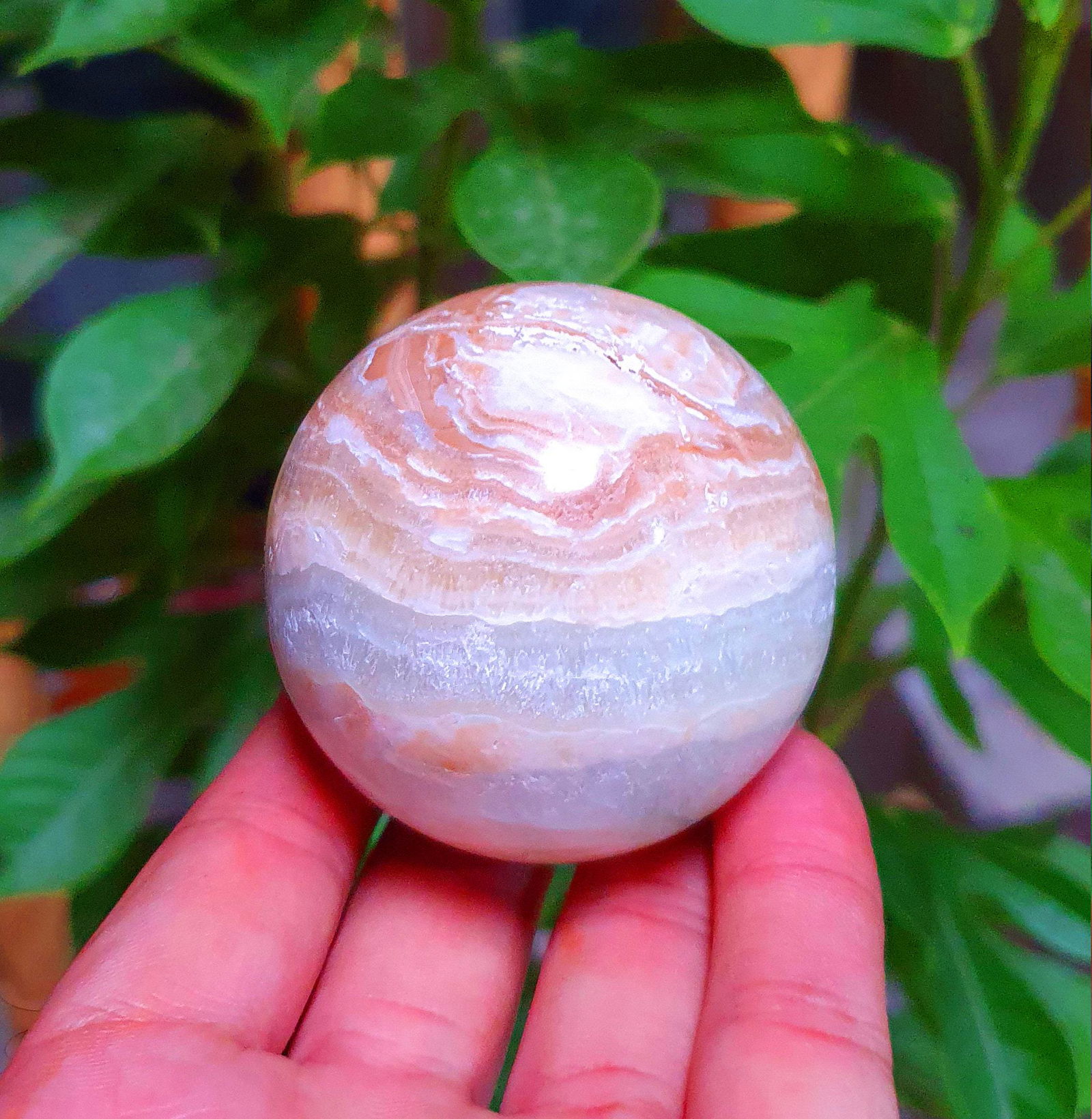 Polished Blue Calcite Crystal Sphere Natural Crystal (1 of 4)