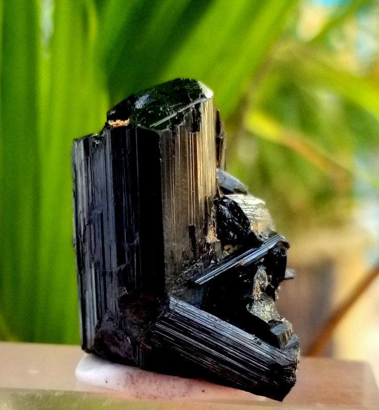 24 Gram Beautiful Natural undamage Black Tourmaline: 24 Gram Beautiful Natural undamage Black Tourmaline Crystal From Skardu pakistan size 30mm 16mm 26mm weight 24 Gram Reserve: $15.00 Shipping: Domestic: Flat-rate of $10.00 to anywhere within the conti