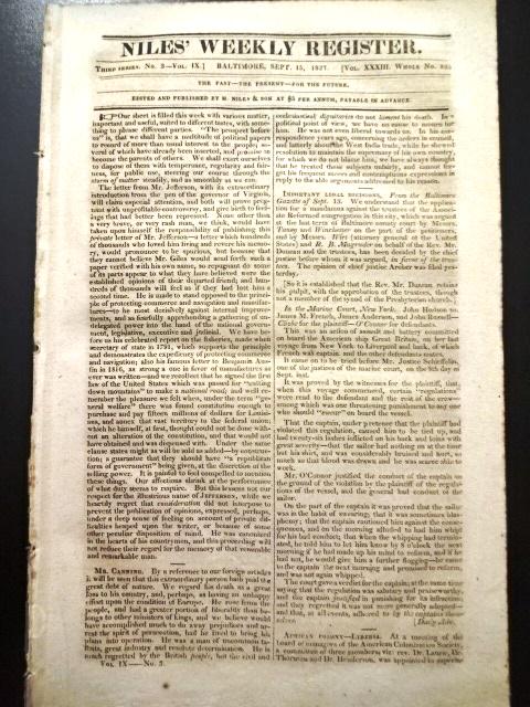 1827 Newspaper Liberia New Orleans San Francisco (1 of 4)