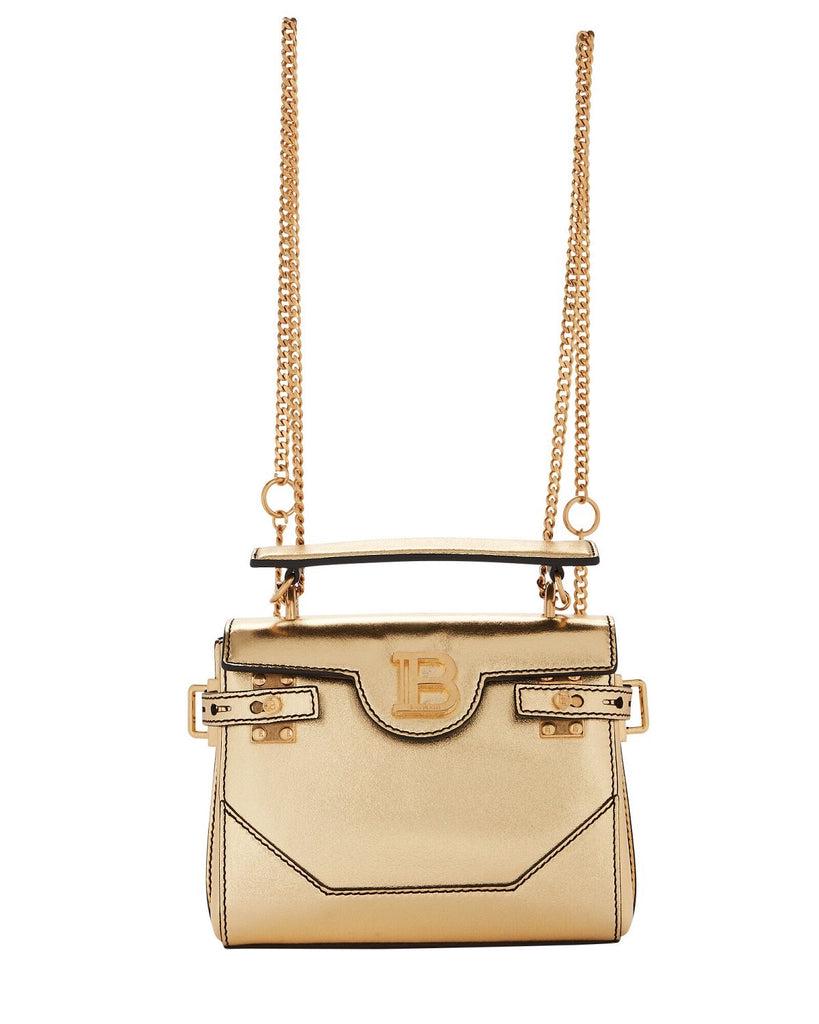 balmain backpack leather