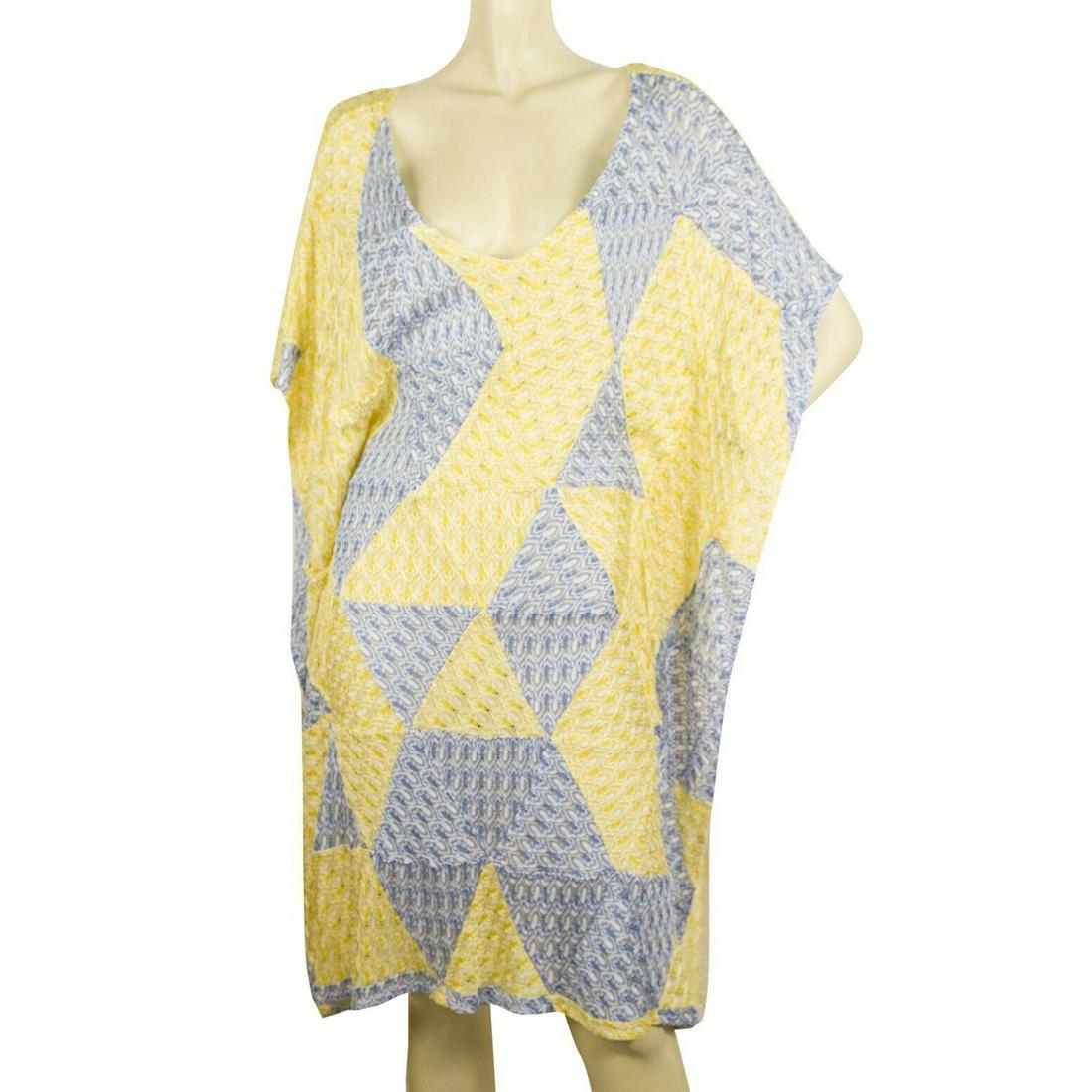 Missoni Mare Blue Yellow Viscose Knit knee length (1 of 12)