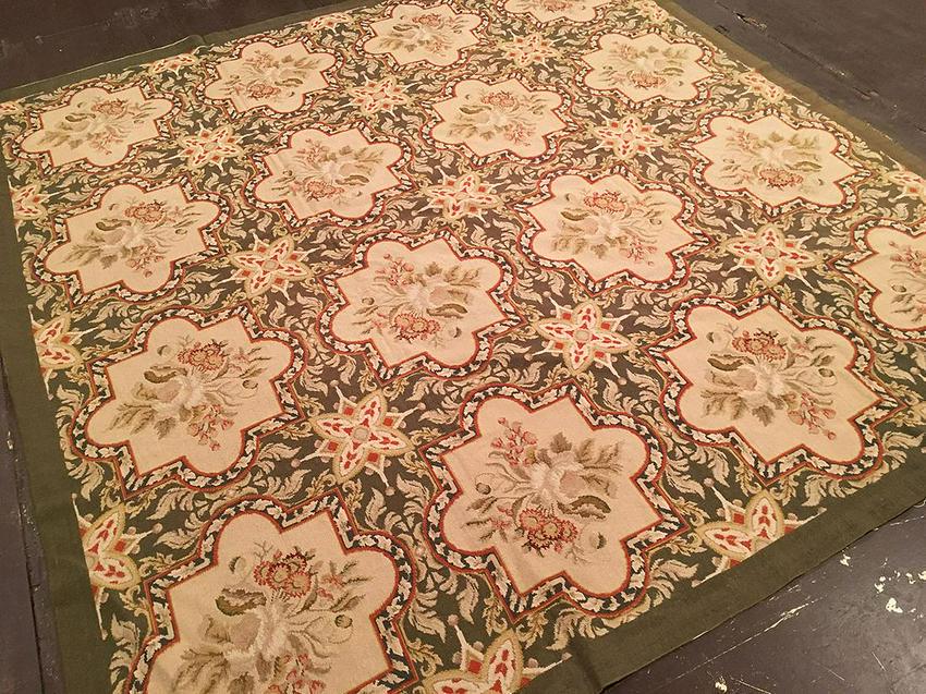 Modern Needlepoint Rug 7'7'' X 8'2'' (1 of 5)