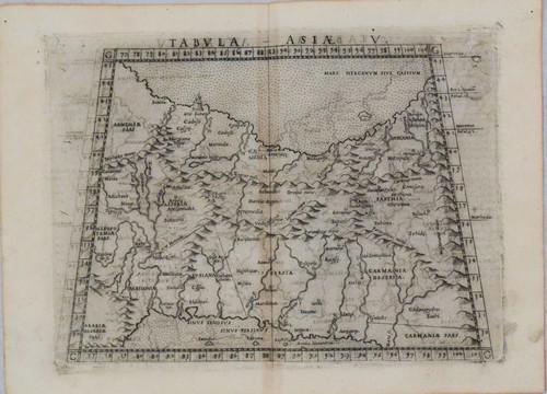 1574 Ruscelli Map of Middle East: Caspian to Persian (1 of 1)