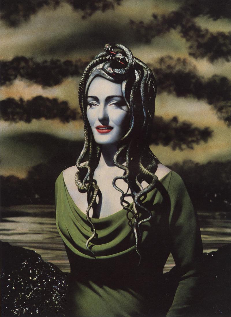 PIERRE & GILLES - Meduse - Zuleika, 1990: Title: Meduse - Zuleika, 1990 Medium: Photo Litho, 2000, Italy Dimensions: 6.3x8.65" Description: Heat Wax Mounted on 8.5x11" Conservation Board Artist Bio: Pierre Commoy and Gilles Blanchard, also kn