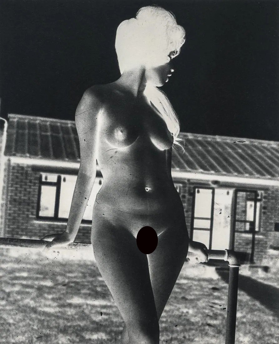 WEEGEE (ARTHUR FELLIG) - Woman, Nudist Camp, 1960: Title: Woman, New Jersey Nudist Camp, 1960 Medium: Photo Litho, 2005, Germany Dimensions: 5.25x6.45" Description: Heat Wax Mounted on 8.5x11" Conservation Board Artist Bio: Weegee was the pseudonym of