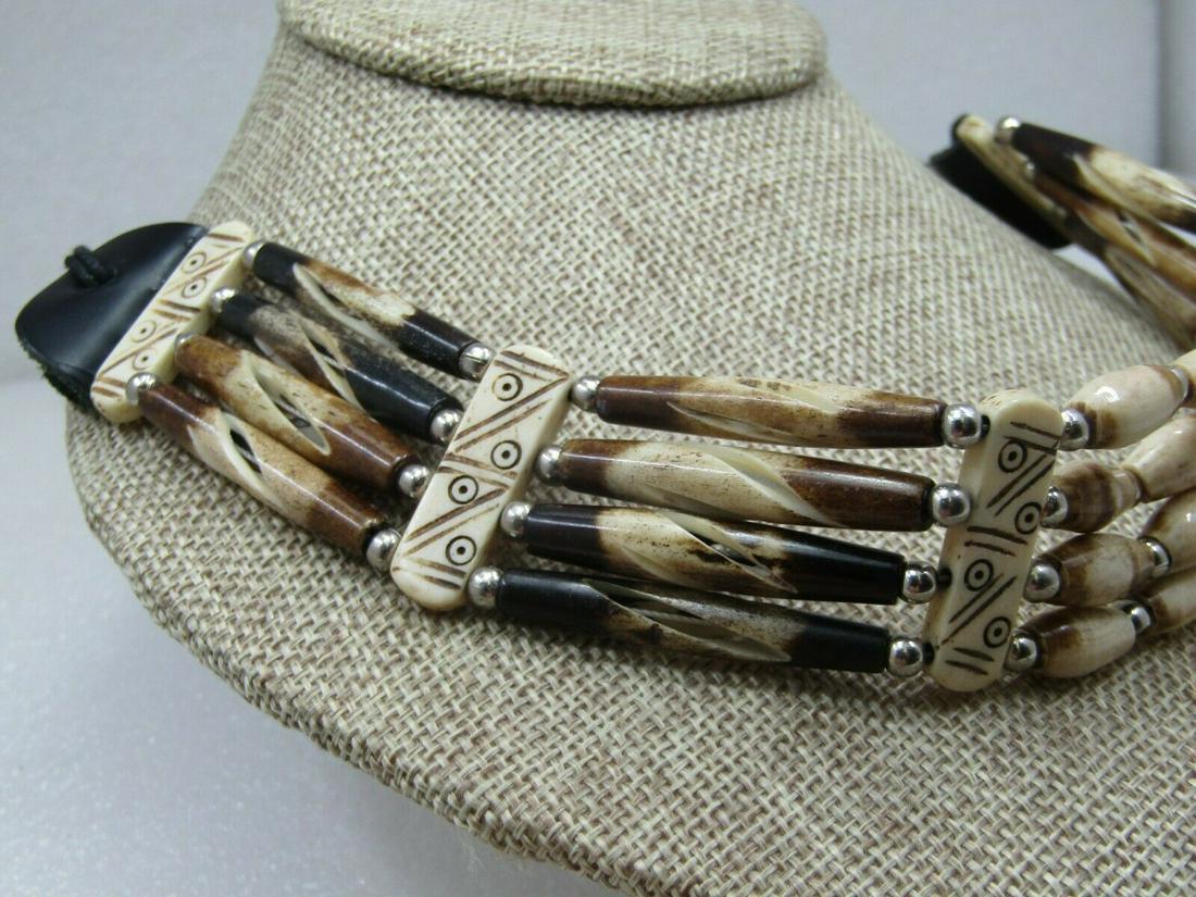 Vintage Southwestern Spiral Cut Tan & Brown Warrior (1 of 7)