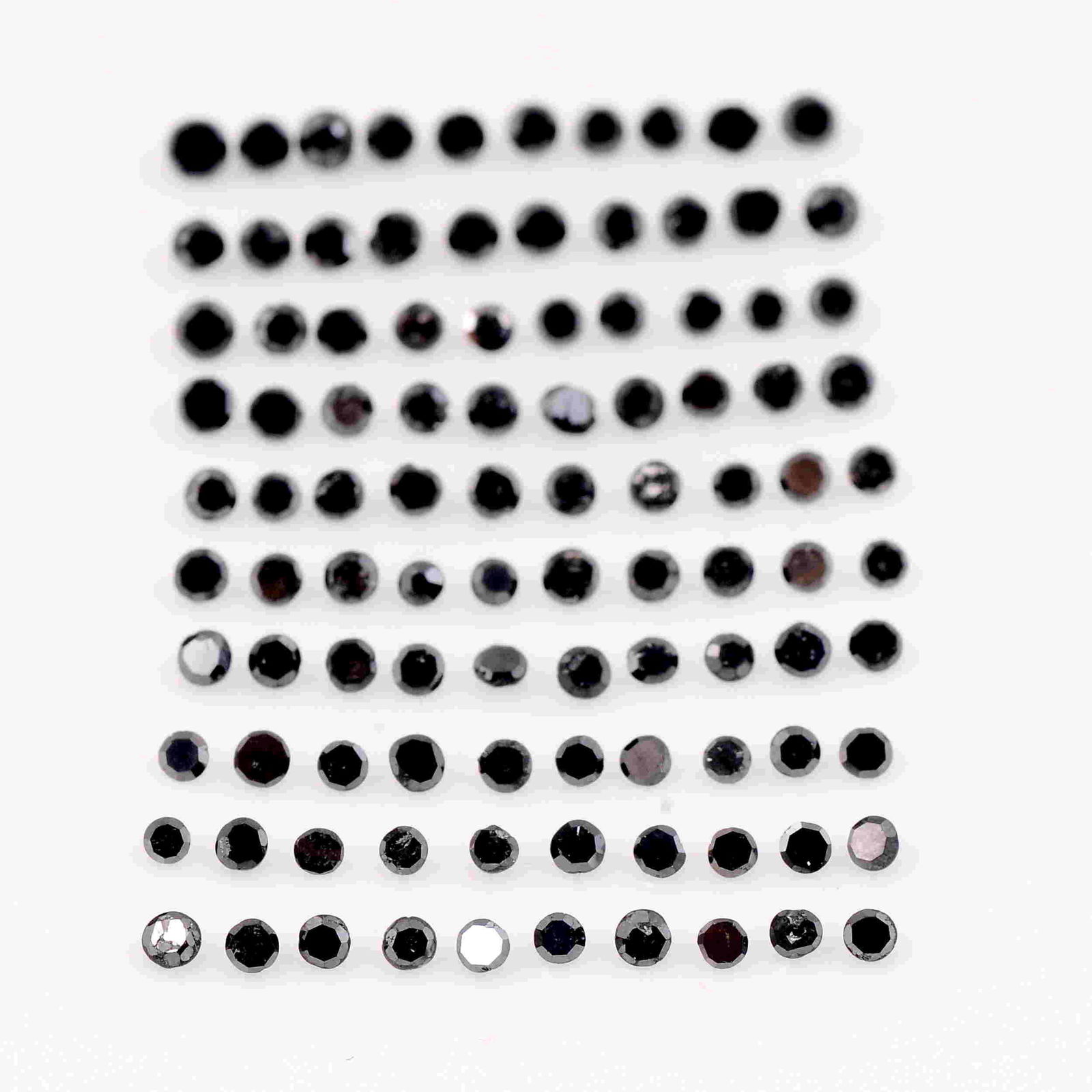 1.30 Carat Fancy Black Color Natural Round Diamond (1 of 7)