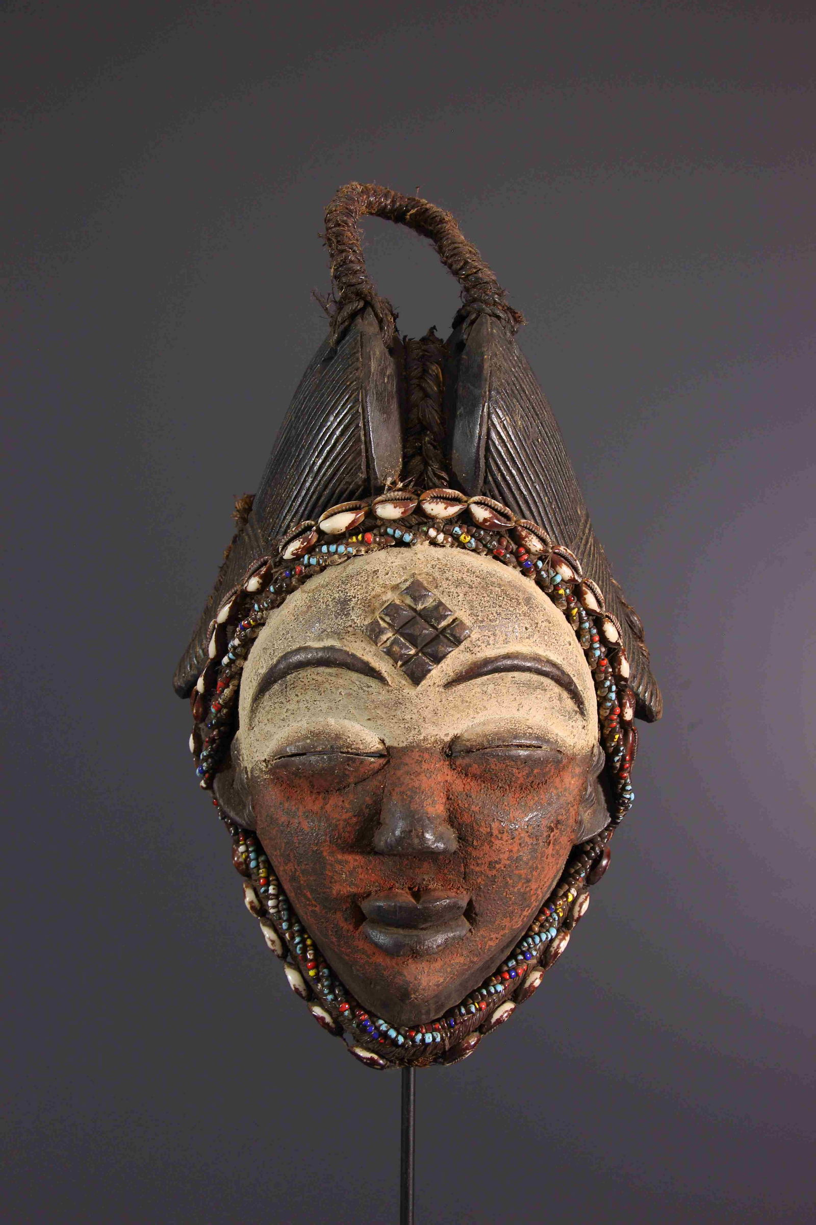 Okuyi Punu dance mask - Gabon- African Art Tribal Art (1 of 13)