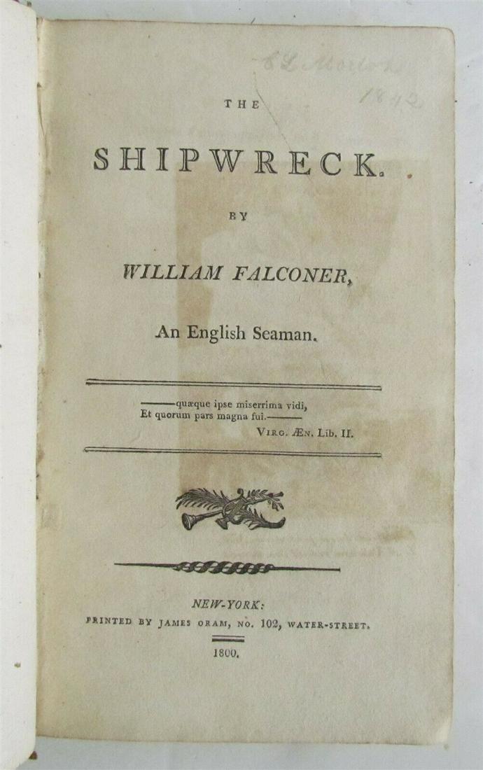 1800 SHIPWRECK by WILLIAM FALCONER English seaman (1 of 12)