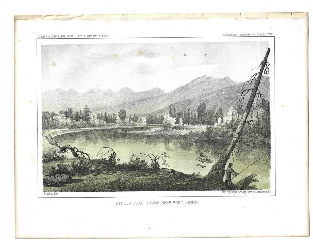 1860 Two Tinted Lithographs American West (1 of 2)
