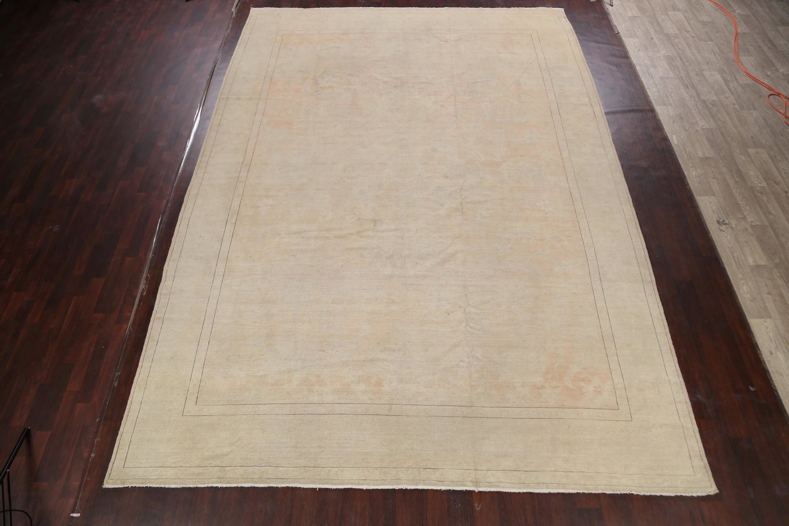 Antique Muted Oushak Vegetable Dye Egyptian Area Rug (1 of 18)