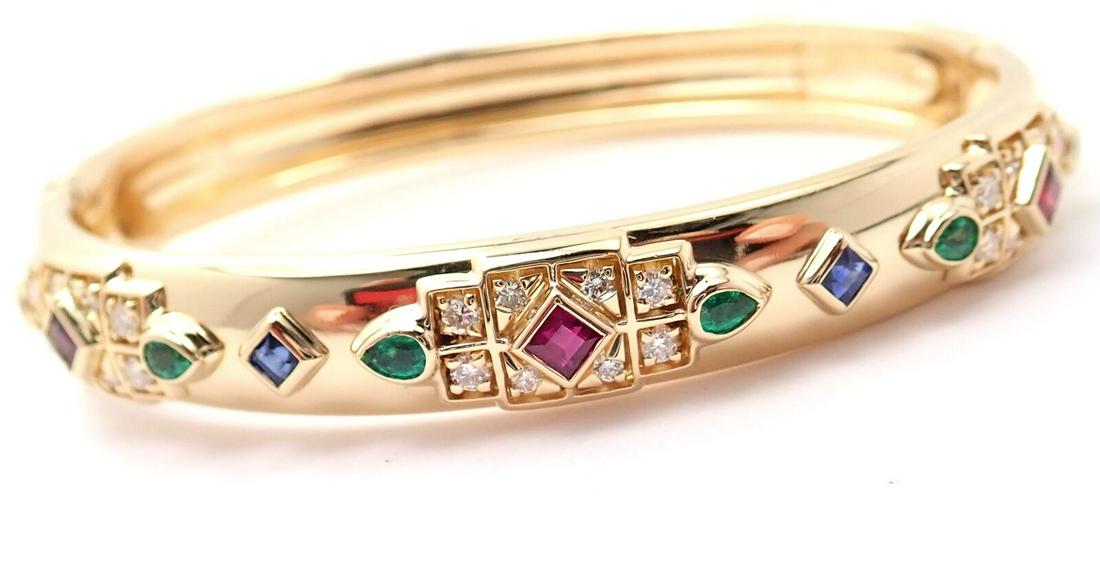 Cartier Byzantine 18k Gold Diamond Ruby Sapphire & (1 of 12)