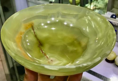 Green Onyx Stone Bowl Large 6 Inch (1 of 5)