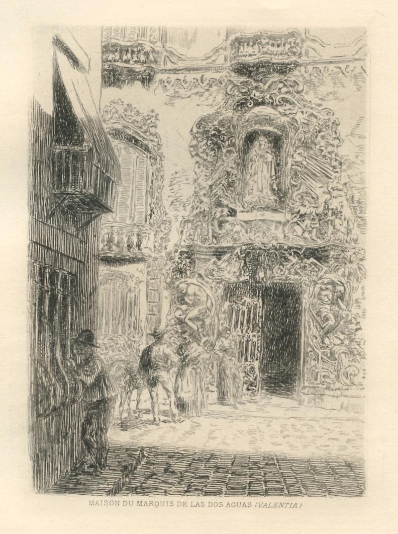 Alexandre Lunois etching "Maison du Marquis de las Dos (1 of 1)