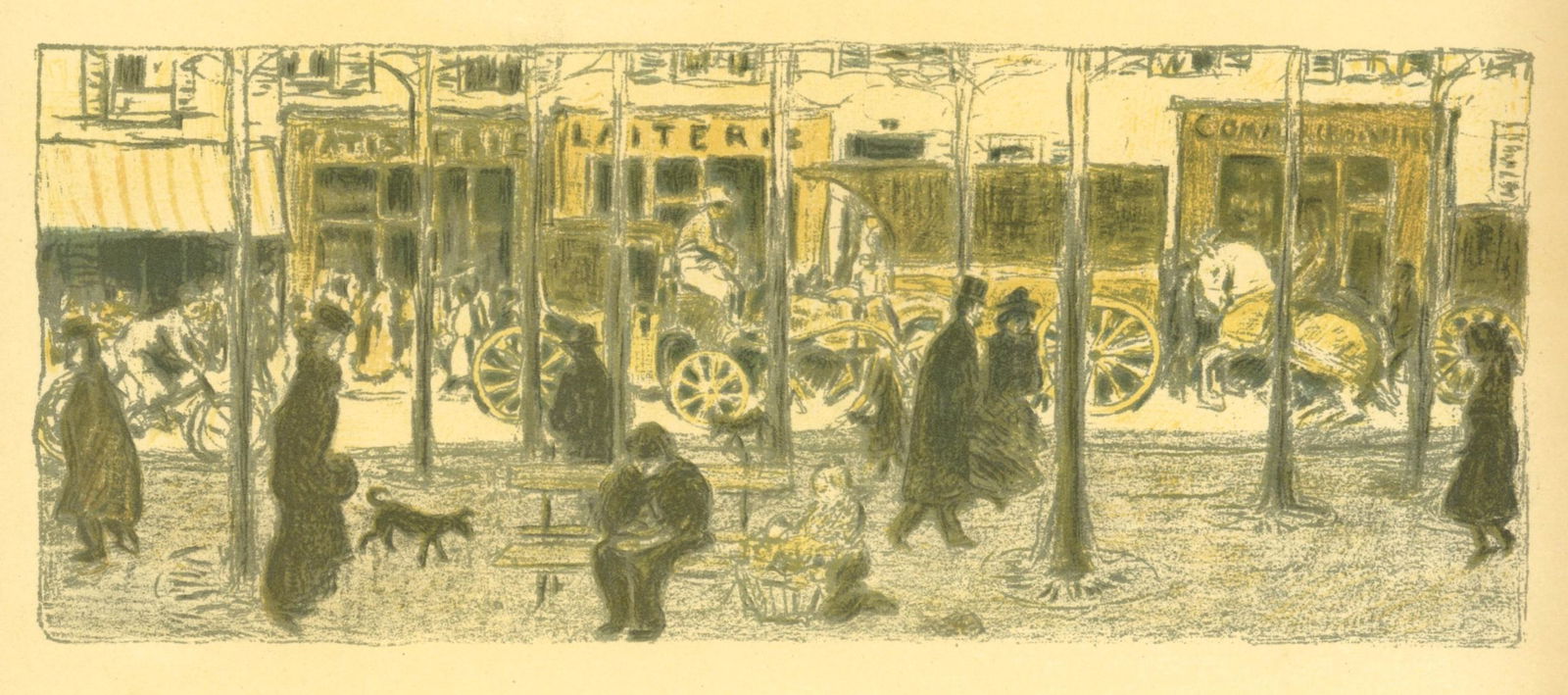 Pierre Bonnard lithograph "Boulevard" (1 of 1)